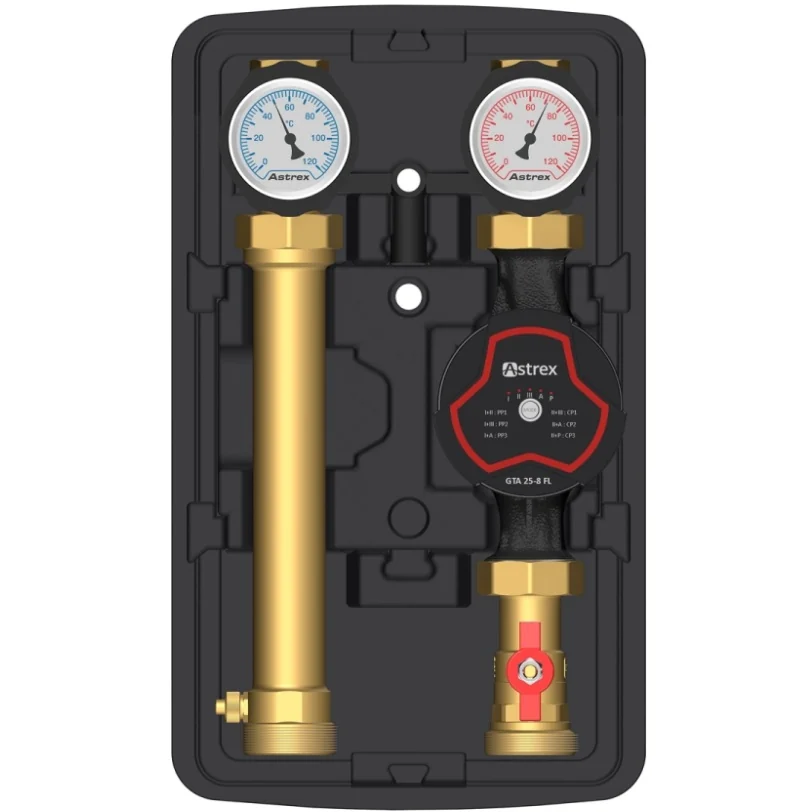 Насосная группа, Astrex, AstroFlow UC, DN25, прямая, с насосом Astrex GTA 25-8