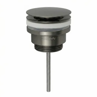 Донный клапан, Splendy, для раковин, универсальный, Click Clack, 1 1/4", цвет-оружейный металл брашированный (Gun Metal Brushed)