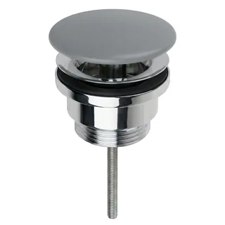 Донный клапан, Splendy, для раковин, универсальный, 1 1/4", цвет-серый матовый