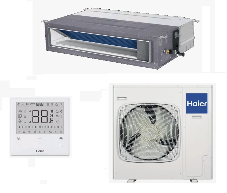 AD140S2SM9FA / 1U140S2SN2FB, Сплит-система, Haier, Super Match Plus, канальная