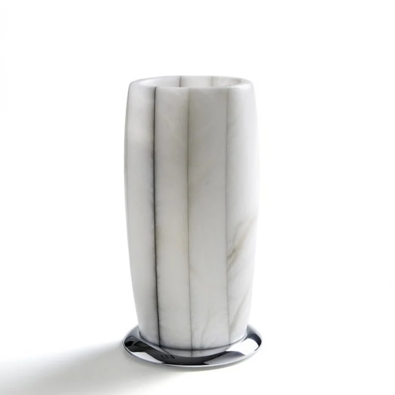 Стакан, 3SC, Rigato, шгв 80*80*150, цвет-хром/Alabaster