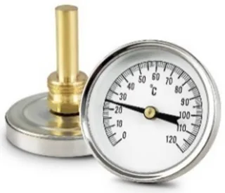 Термометр, аксиальный, погружной, D63, 1/2", от 0°C до 120°C — иконка