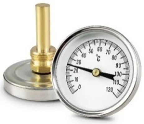 Термометр, аксиальный, погружной, D63, 1/2", от 0°C до 120°C