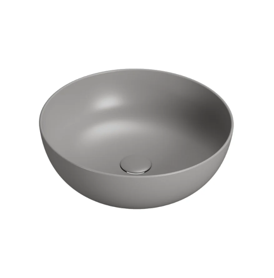 Раковина, Globo, T-EDGE, шгв 450*450*160, отверстия для смесителя-отсутствуют, CERASLIDE, BATAFORM, цвет-Agata