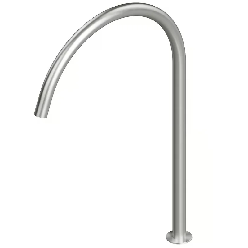 Излив, Quadro design, Complements, цвет-Steel Brushed