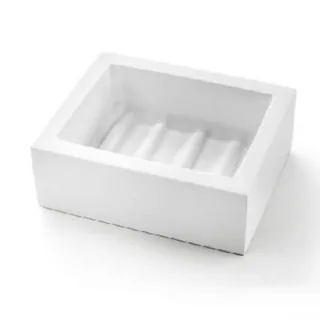 Мыльница, 3SC, BeMood White, шгв 100*80*35, цвет-белый матовый