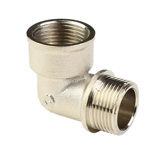Угольник, 1/2", ВН, латунь никелированная