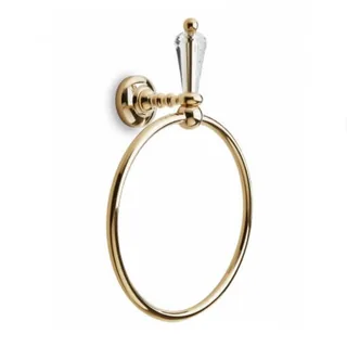 Полотенцедержатель, 3SC, Boheme, шгв 195*90*275, цвет-Polished Gold 24Kt, декоративный элемент-хрусталь Swarovski