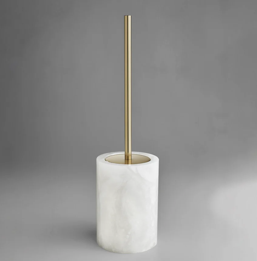 Ёршик, 3SC, Baster Round, шгв 115*115*400, цвет-Polished Gold 24Kt, колба-Alabaster