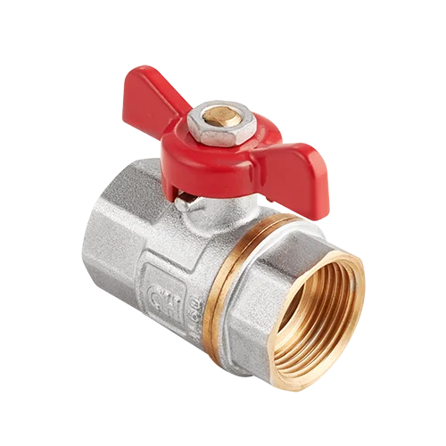 Кран шаровой, AquaHit, 3/4", ВВ, PN 25, ручка-бабочка (БГГ)