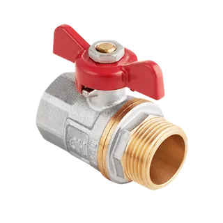 Кран шаровой, AquaHit, 3/4", НВ, PN 25, ручка-бабочка (БГШ)