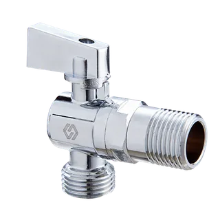 Кран шаровой, Premium, угловой, 1/2" х 1/2", НН, PN 10, ручка-флажок, для подключения сантехнических приборов
