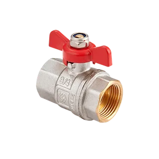 Кран шаровой, Premium, 3/4", ВВ, PN 40, ручка-бабочка