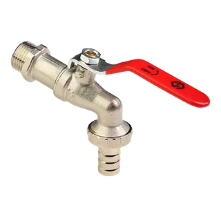Кран шаровой, Premium, 3/4", Н-штуцер, PN 16, ручка-рычаг, водоразборный