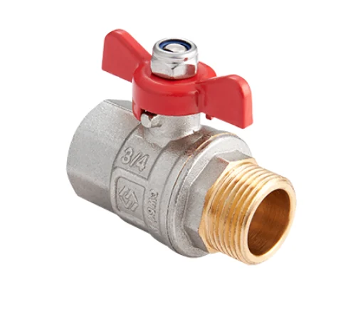 Кран шаровой, Premium, ГОСТ, 3/4", НВ, PN 40, ручка-бабочка