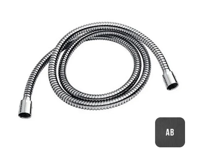 Шланг для душа, Almar, 316 Stalnless Steel, длина шланга, мм-1500, цвет-Absolute Black Brushed PVD (ПРОДАЕТСЯ ТОЛЬКО В КОМПЛЕКТЕ С ОСНОВНЫМ ИЗДЕЛИЕМ) (Товар заказной, возврату не подлежит)