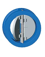 Клапан обратный двухстворчатый, межфланцевый, PN16, DN250, створки ковкий чугун (ст.арт. CB3448-EP0250)