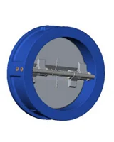Клапан обратный двухстворчатый, межфланцевый, PN25, DN40, ковкий чугун