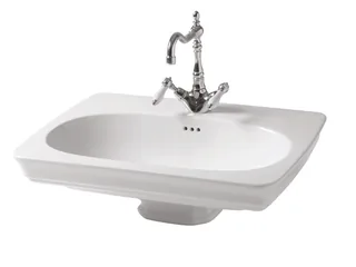 Раковина, Artceram, Civitas, шгв 680*495*220, отверстия для смесителя-1 сквозное, 2 промаркированных, цвет-белый глянцевый (Товар заказной, возврату не подлежит)