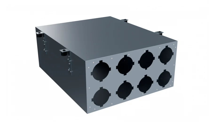 Коллектор, Flexag CMP-FLD 160/75x8, вентиляционный, D160, на 8/12 выxодов, без фланцев