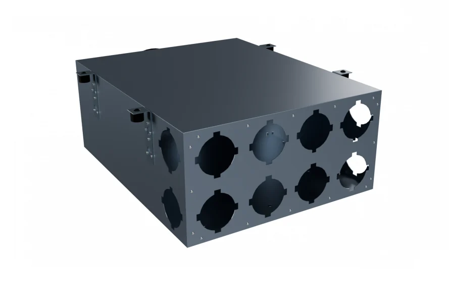 Коллектор, Flexag CMP-FLD 160/90x8, вентиляционный, D160, на 8/12 выxодов, без фланцев