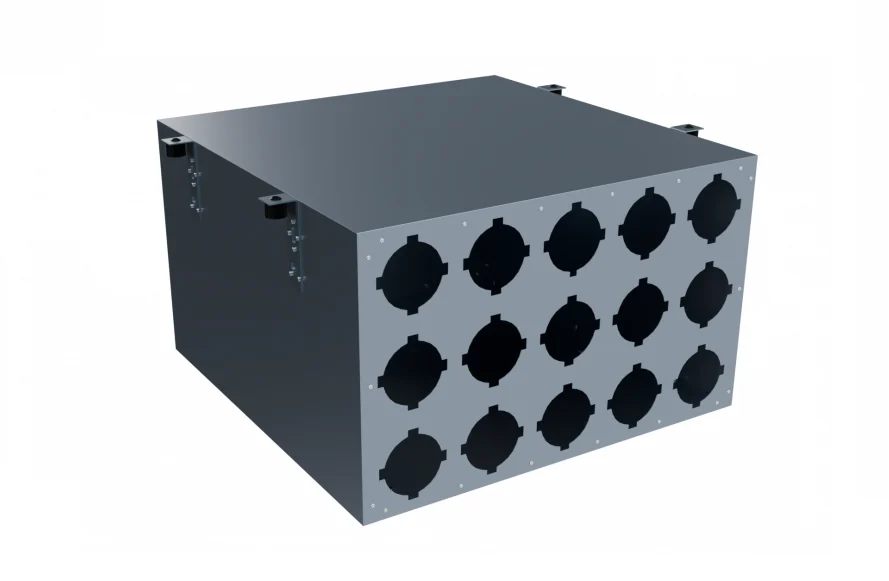 Коллектор, Flexag CMP-FLD 200/75x15/21, вентиляционный, D200, на 15 выxодов, без фланцев