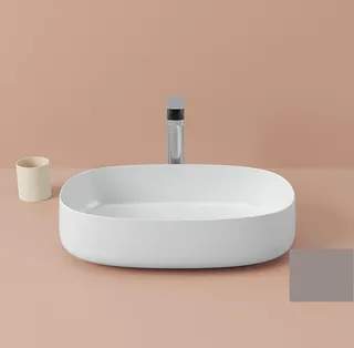 Раковина, Artceram, Cognac, шгв 550*350*145, отверстия для смесителя-отсутствуют, Saniglaze, цвет-Gravel matt (Товар заказной, возврату не подлежит)