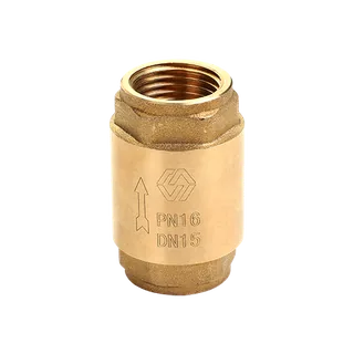 Клапан обратный, Premium, 3/4", ВВ, PN 16, с латунным сердечником