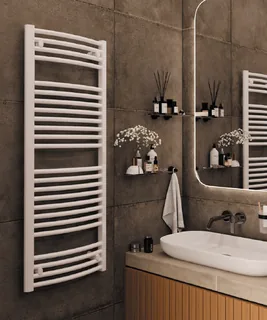 Полотенцесушитель, Rifar, D-Bend, шгв 600*68*1800, электрический, цвет-белый