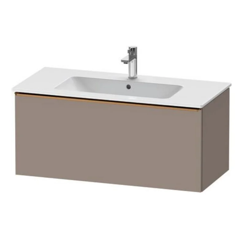 Тумба под раковину, Duravit, D-Neo, шгв 1010*462*440, ручка-бронза, раковина-необходимо заказать, цвет-базальт матовый