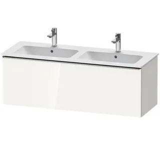 Тумба под раковину, Duravit, D-Neo, шгв 1280*462*440, ручка-хром, раковина-необходимо заказать, цвет-белый
