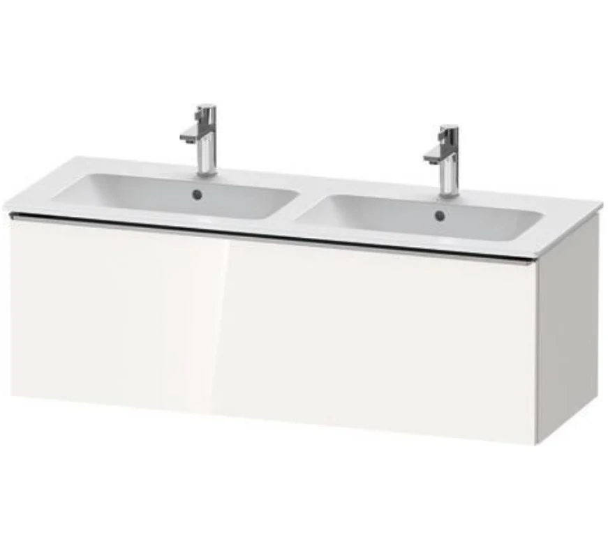Тумба под раковину, Duravit, D-Neo, шгв 1280*462*440, ручка-хром, раковина-необходимо заказать, цвет-белый