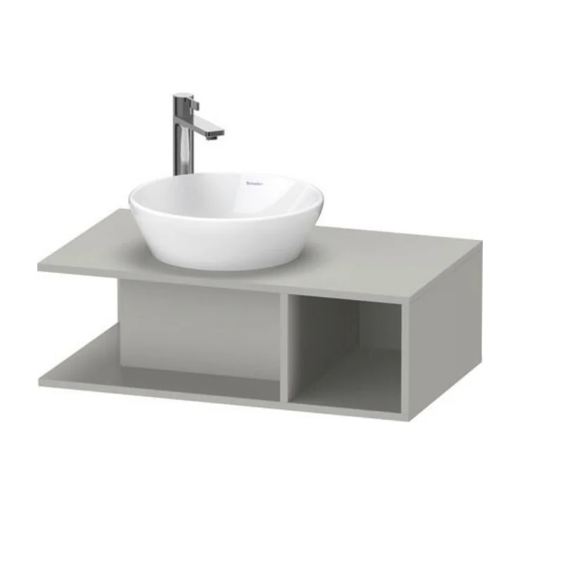 Тумба под раковину, Duravit, D-Neo, шгв 800*480*260, 1 открытое отделение справа, раковина-необходимо заказать, цвет-бетонно-серый матовый