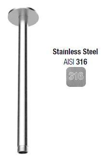 Держатель верхнего душа, Almar, 316 Stainless Steel, цвет-Stainless Steel AISI 316 (Товар заказной, возврату не подлежит)