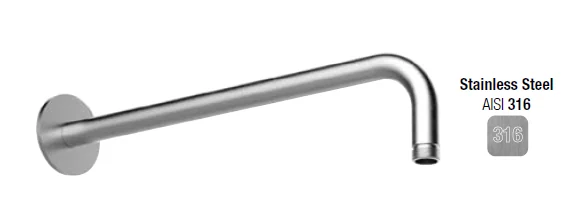 Держатель верхнего душа, Almar, 316 Stalnless Steel, цвет-Stainless Steel (Товар заказной, возврату не подлежит)
