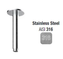 Держатель верхнего душа, Almar, 316 Stainless Steel, цвет-316 Stainless Steel (Товар заказной, возврату не подлежит)