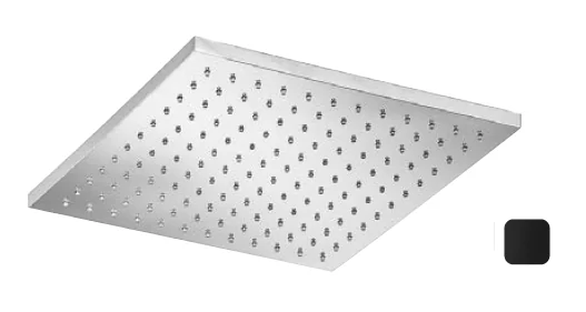 Верхний душ, Almar, Shower Heads with arm, 303*303, цвет-черный матовый (Товар заказной, возврату не подлежит)