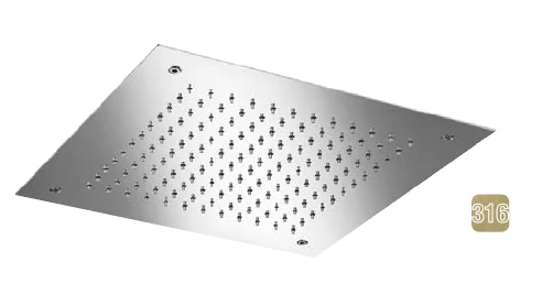 Верхний душ, Almar, Shower Heads built-n, 380*380, цвет-High Brass Brushed PVD (Товар заказной, возврату не подлежит)