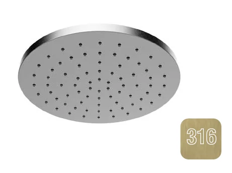 Верхний душ, Almar, 316 Stalnless Steel, 300*300, цвет-High Brass Brushed PVD (Товар заказной, возврату не подлежит)