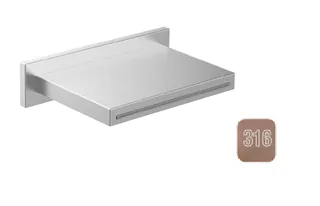 Излив, Almar, Waterfalls, цвет-Copper Brushed PVD (Товар заказной, возврату не подлежит)