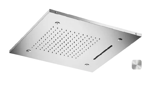 Верхний душ, Almar, Shower Heads built-n, 496*496, цвет-Stainless Steel Mirror (Товар заказной, возврату не подлежит)