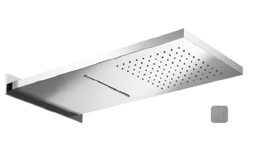 Верхний душ, Almar, Wall Mounted head showers, 592*270, цвет-Stainless Steel Brushed (Товар заказной, возврату не подлежит)