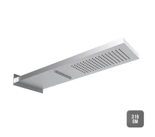 Верхний душ, Almar, Wall Mounted head showers, 537*165, цвет-Gun Metal Brushed PVD (Товар заказной, возврату не подлежит)