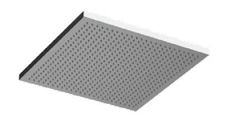 Верхний душ, Almar, Velvet, 300*300, цвет-Brushed Stainless Steel (Товар заказной, возврату не подлежит)