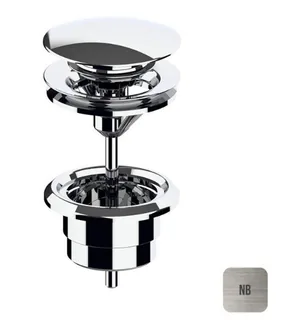 Донный клапан, Almar, для раковин, 1 1/4", цвет-Nickel Brushed (ПРОДАЕТСЯ ТОЛЬКО В КОМПЛЕКТЕ С ОСНОВНЫМ ИЗДЕЛИЕМ) (Товар заказной, возврату не подлежит)