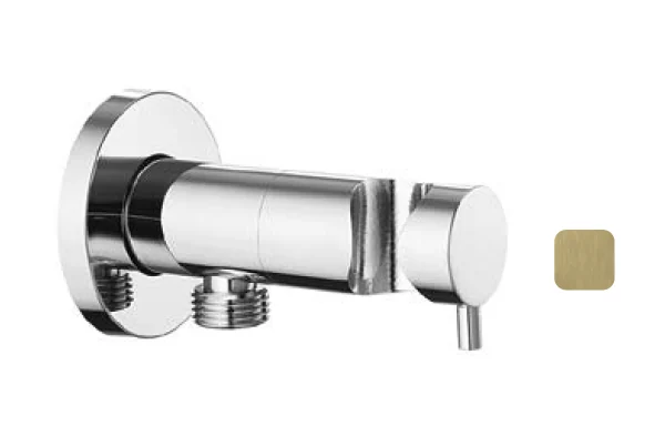 Шланговое подсоединение, Almar, Shut Off, цвет-High Brass Brushed PVD (Товар заказной, возврату не подлежит)