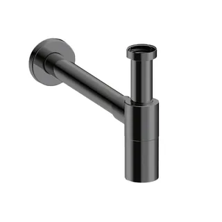 Сифон, Almar, бутылочный, цвет-Absolute Black Brushed PVD (Товар заказной, возврату не подлежит)