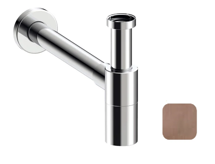 Сифон, Almar, бутылочный, цвет-Copper Brushed PVD (Товар заказной, возврату не подлежит)