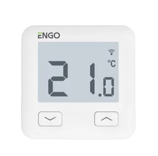Терморегулятор, Engo Controls, проводной, программируемый, встраиваемый, с возможностью подключения выносного датчика и к WI-FI, белый