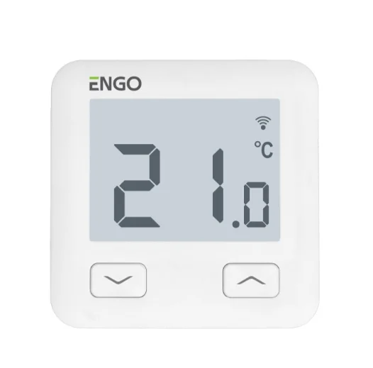 Терморегулятор, Engo Controls, проводной, программируемый, встраиваемый, с возможностью подключения выносного датчика и к WI-FI, белый